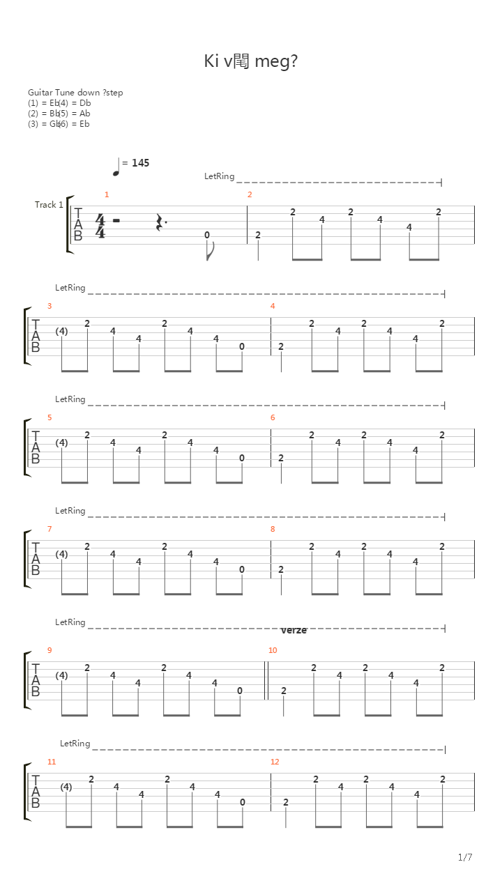 Ki Vd Meg吉他谱