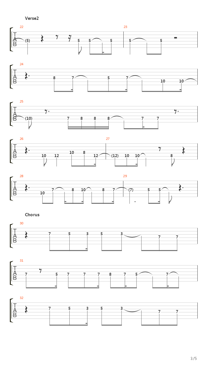 Air吉他谱