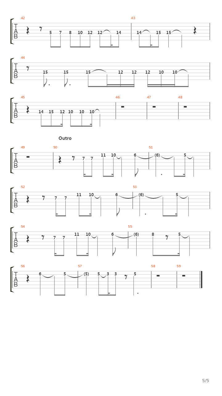 Air吉他谱