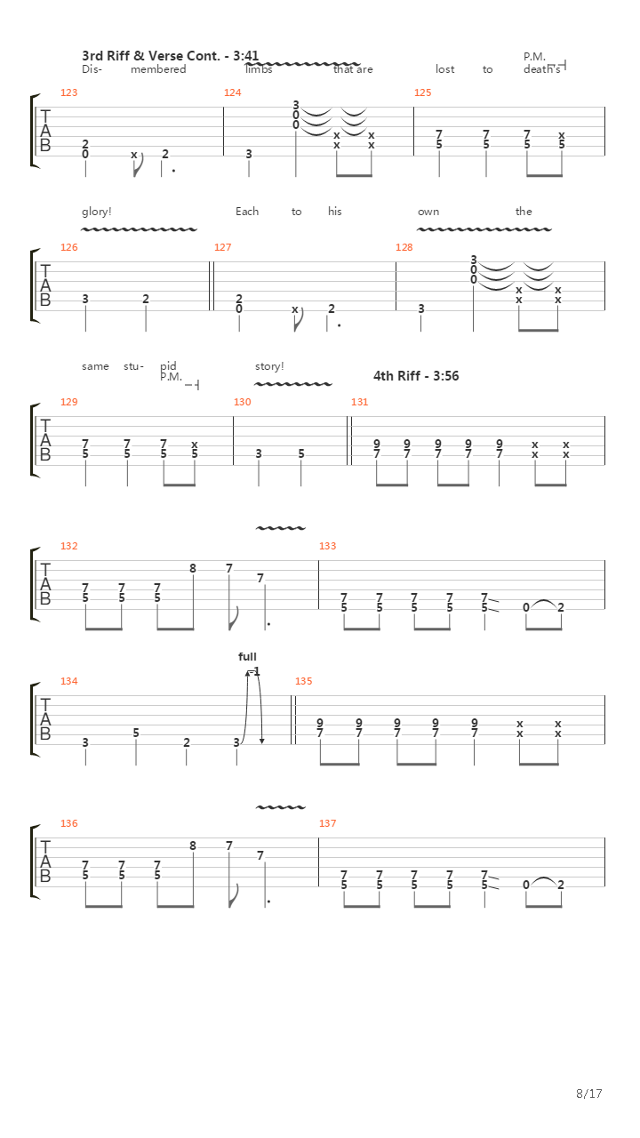 Judgement Of The Dead吉他谱