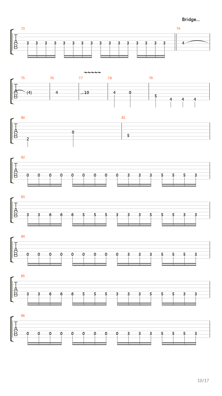 Into The Aftermath吉他谱