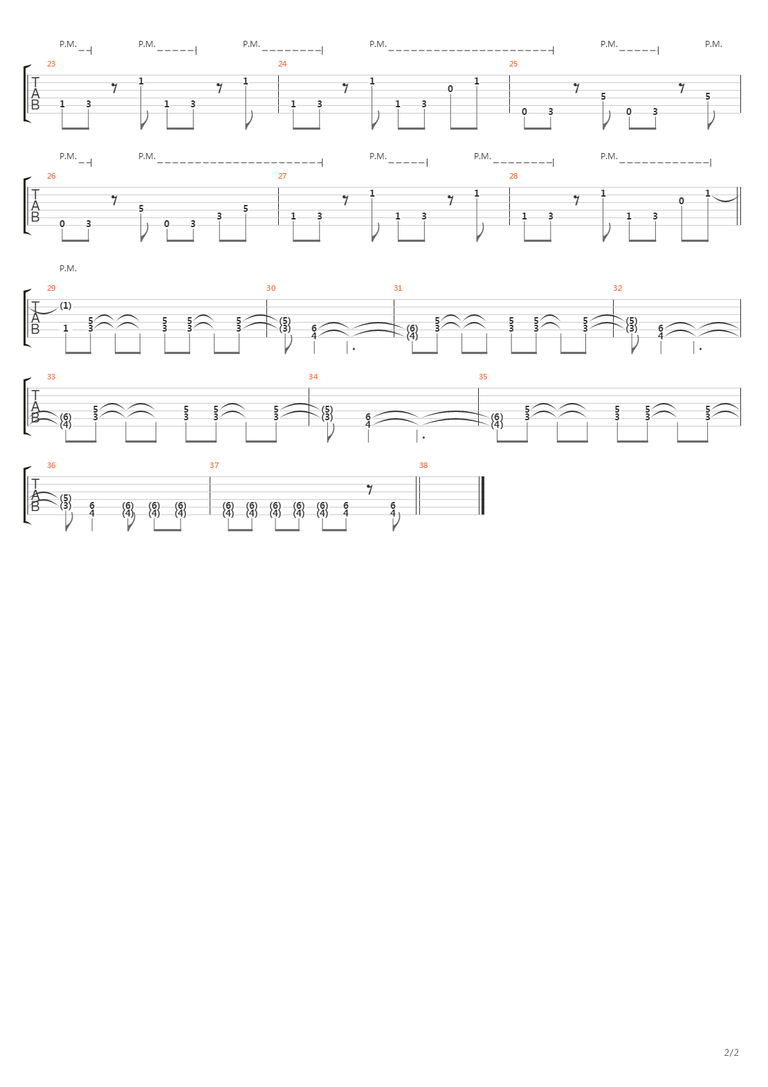 Lesson Learned吉他谱