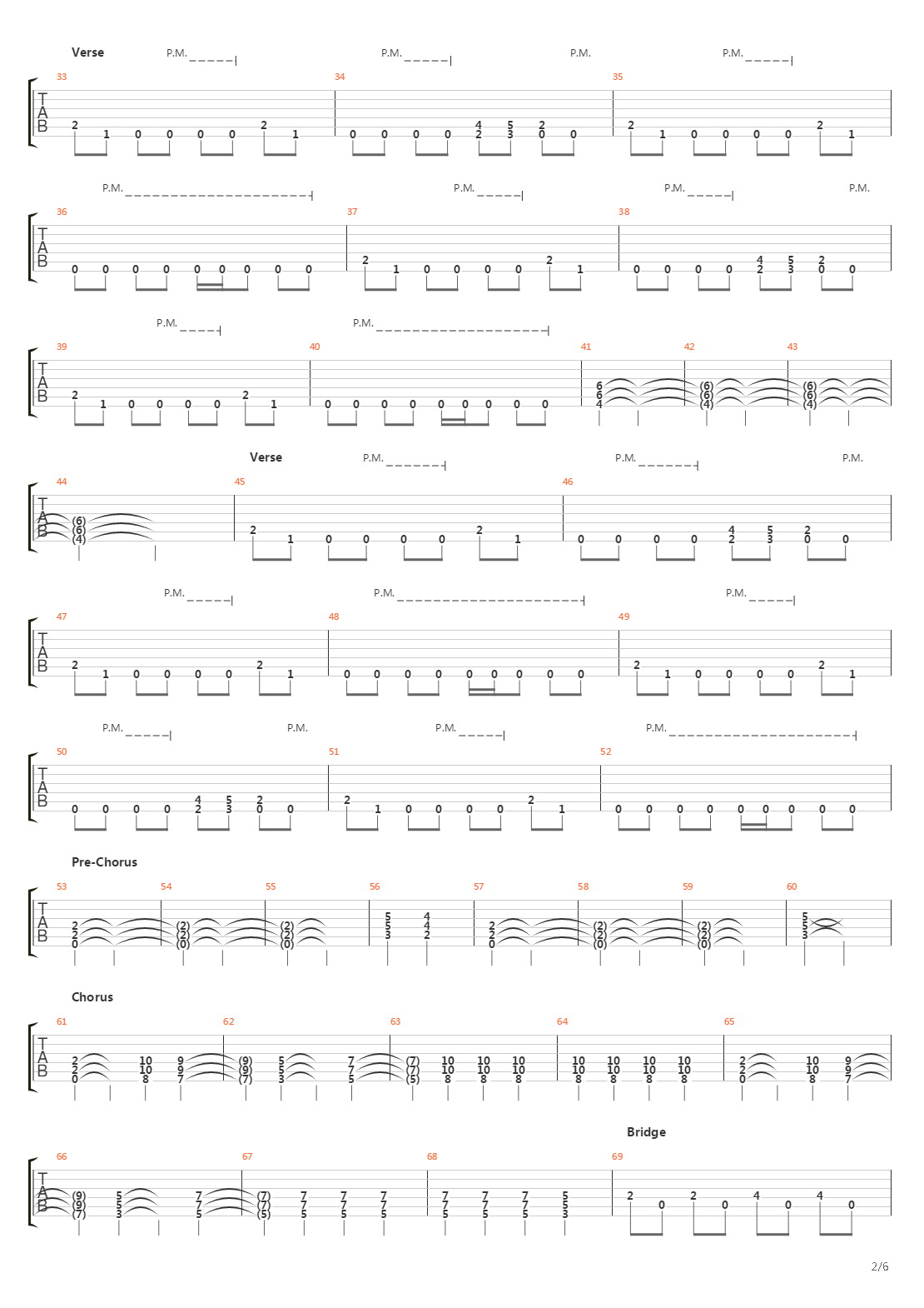 Coming Down A Storm吉他谱