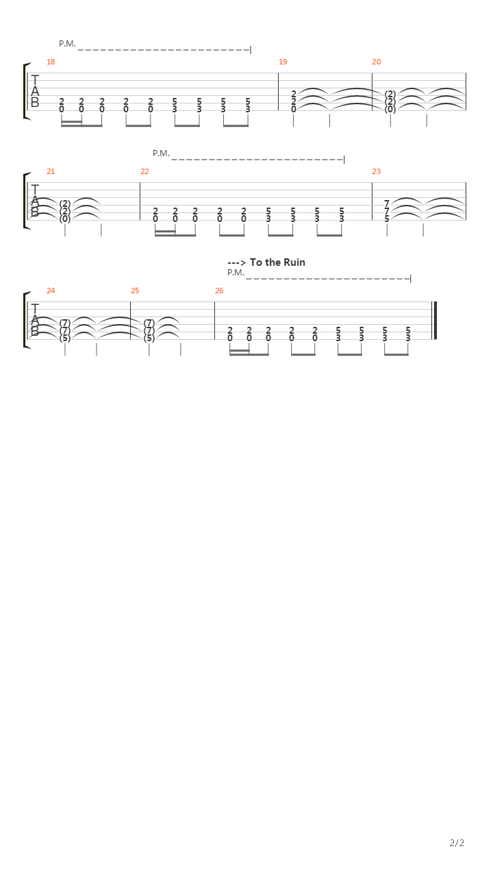 Path To吉他谱