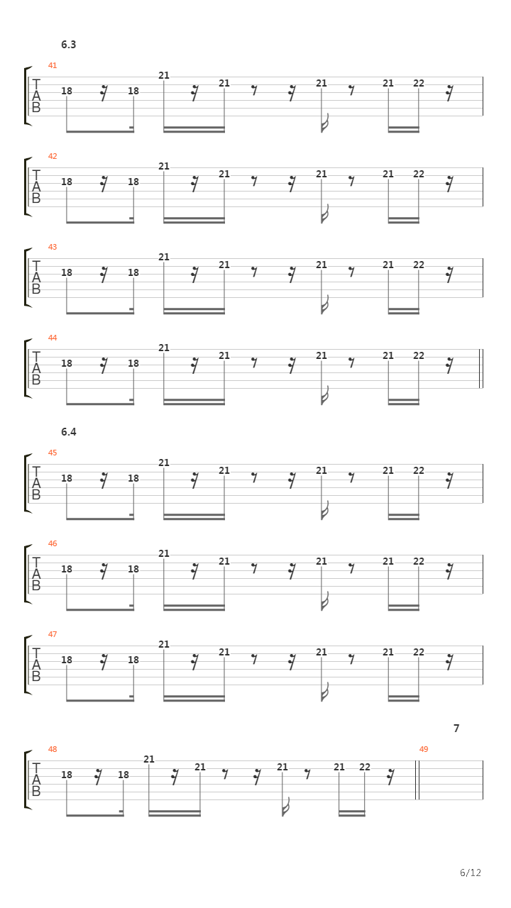 High And Low吉他谱