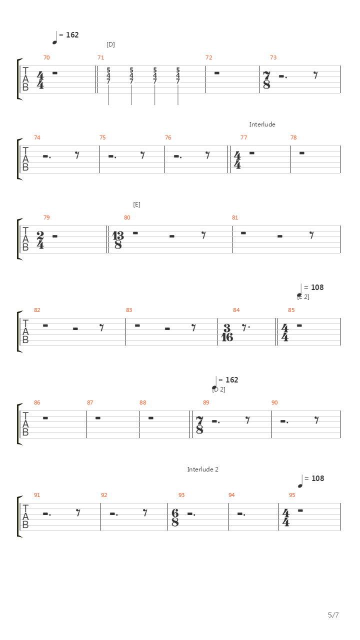 Zappa Medley From Hell Part I吉他谱