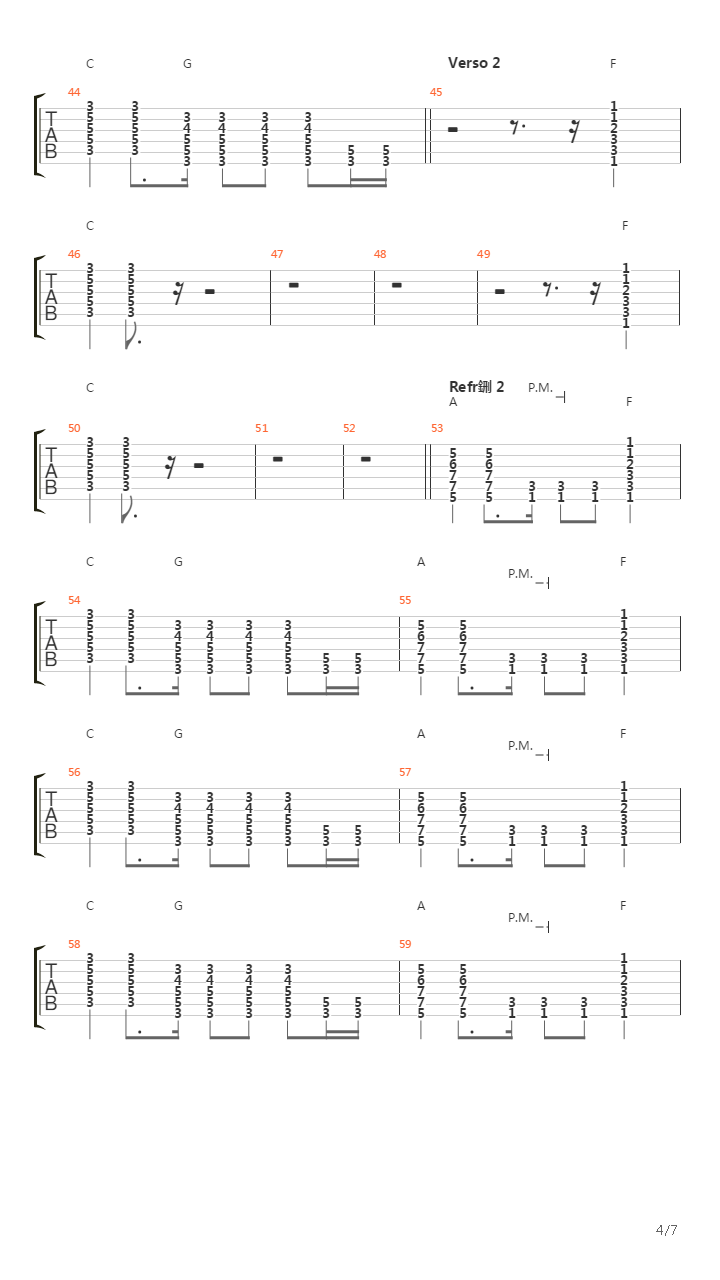 De Musica Ligeira吉他谱