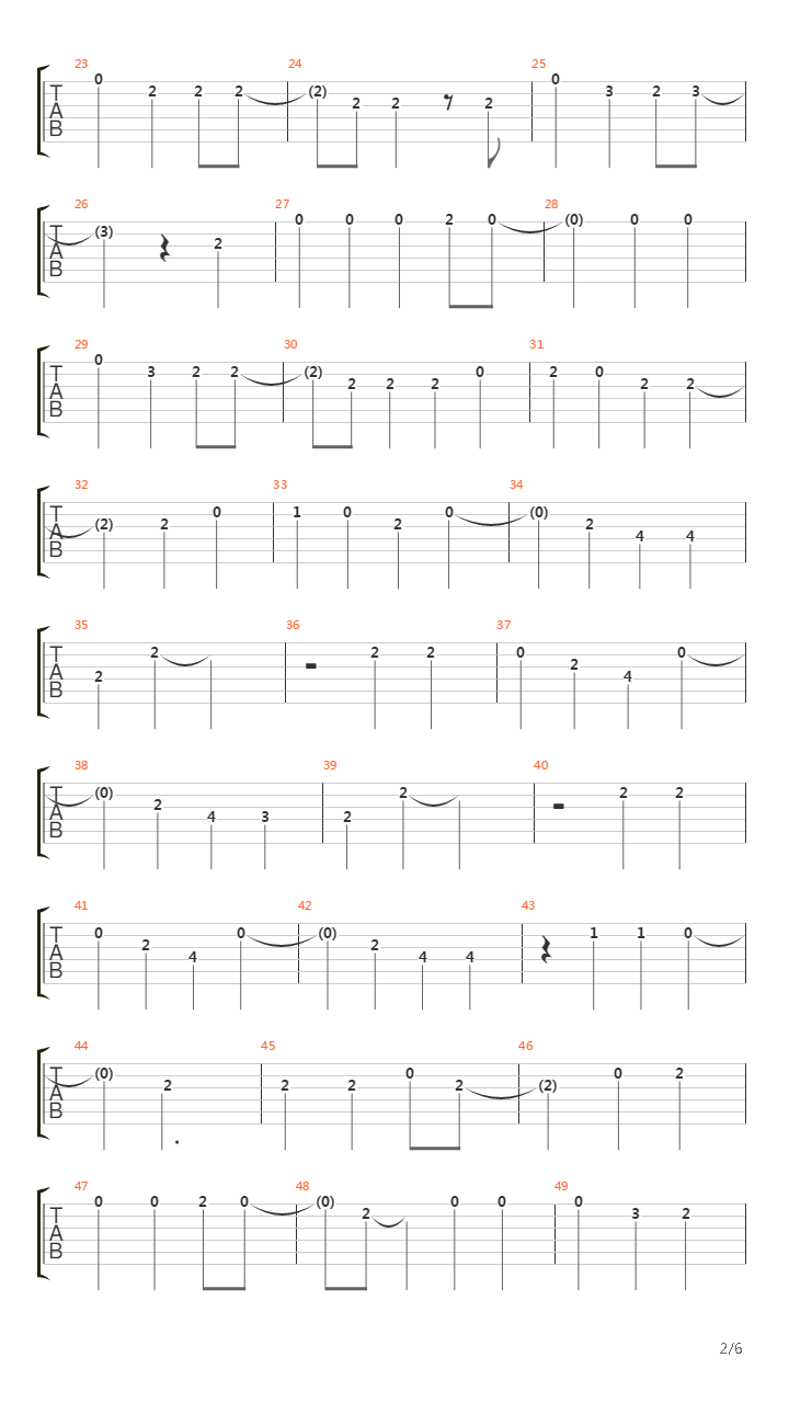 Meu Erro吉他谱