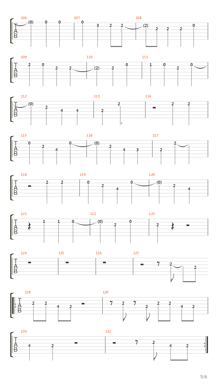 Meu Erro吉他谱