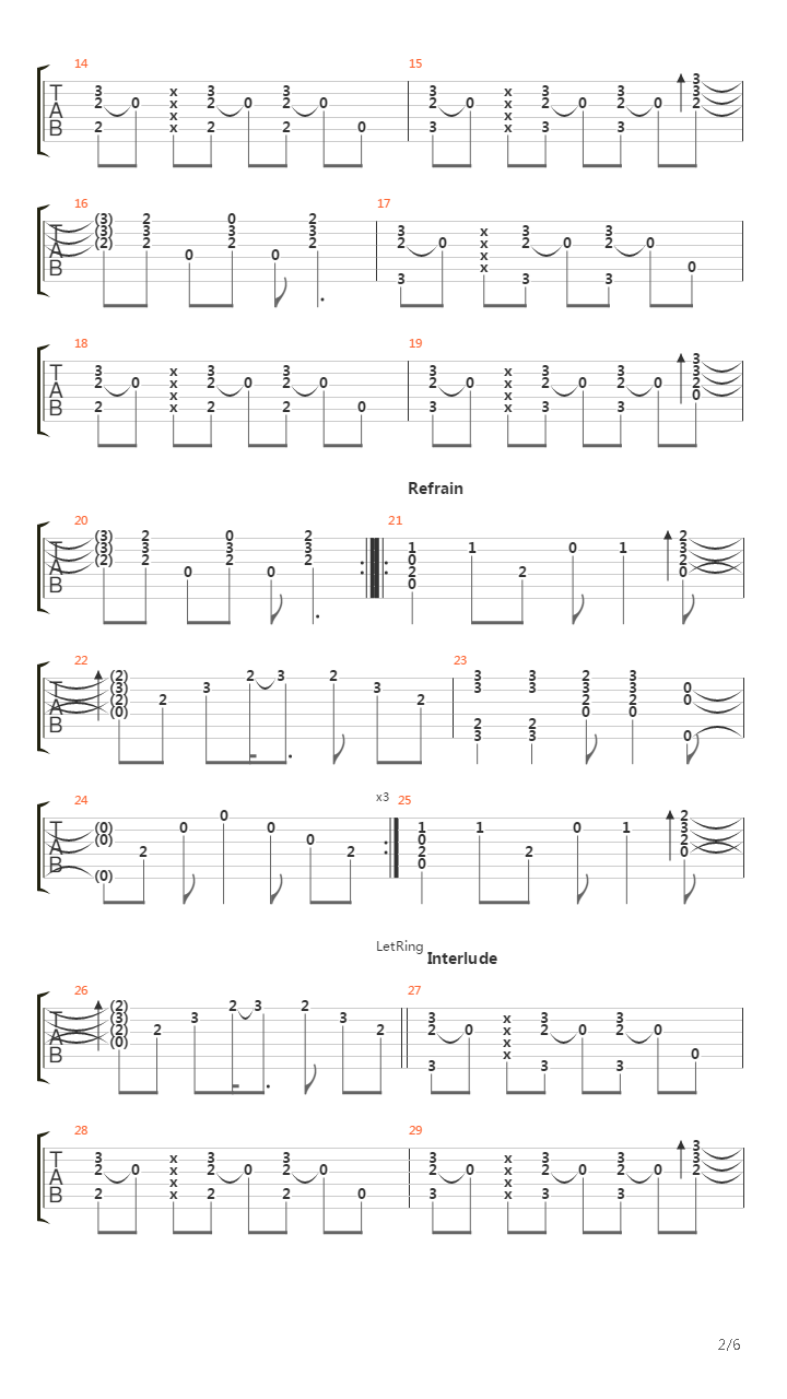 Gitara吉他谱