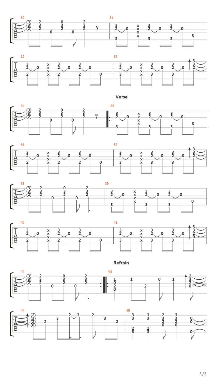 Gitara吉他谱