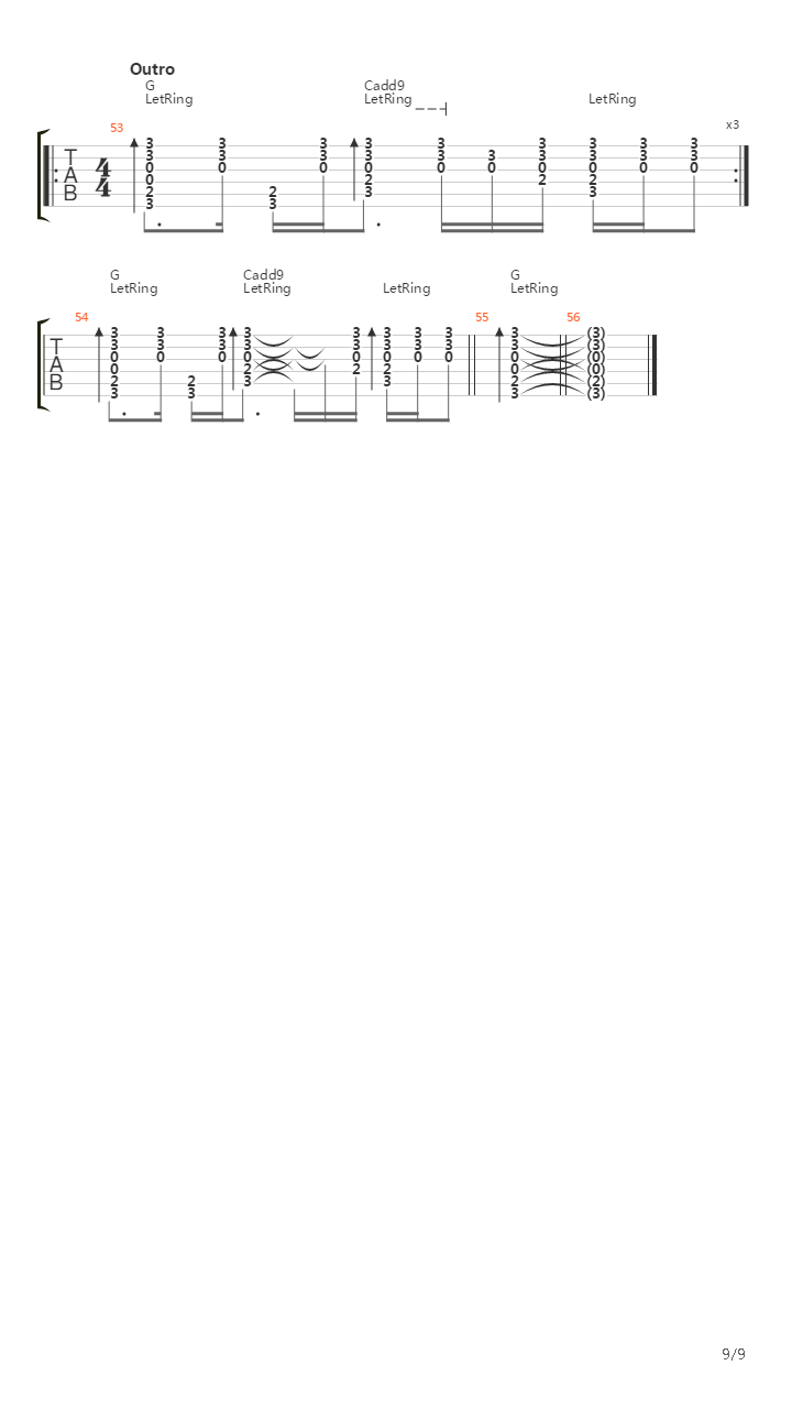 Harana吉他谱