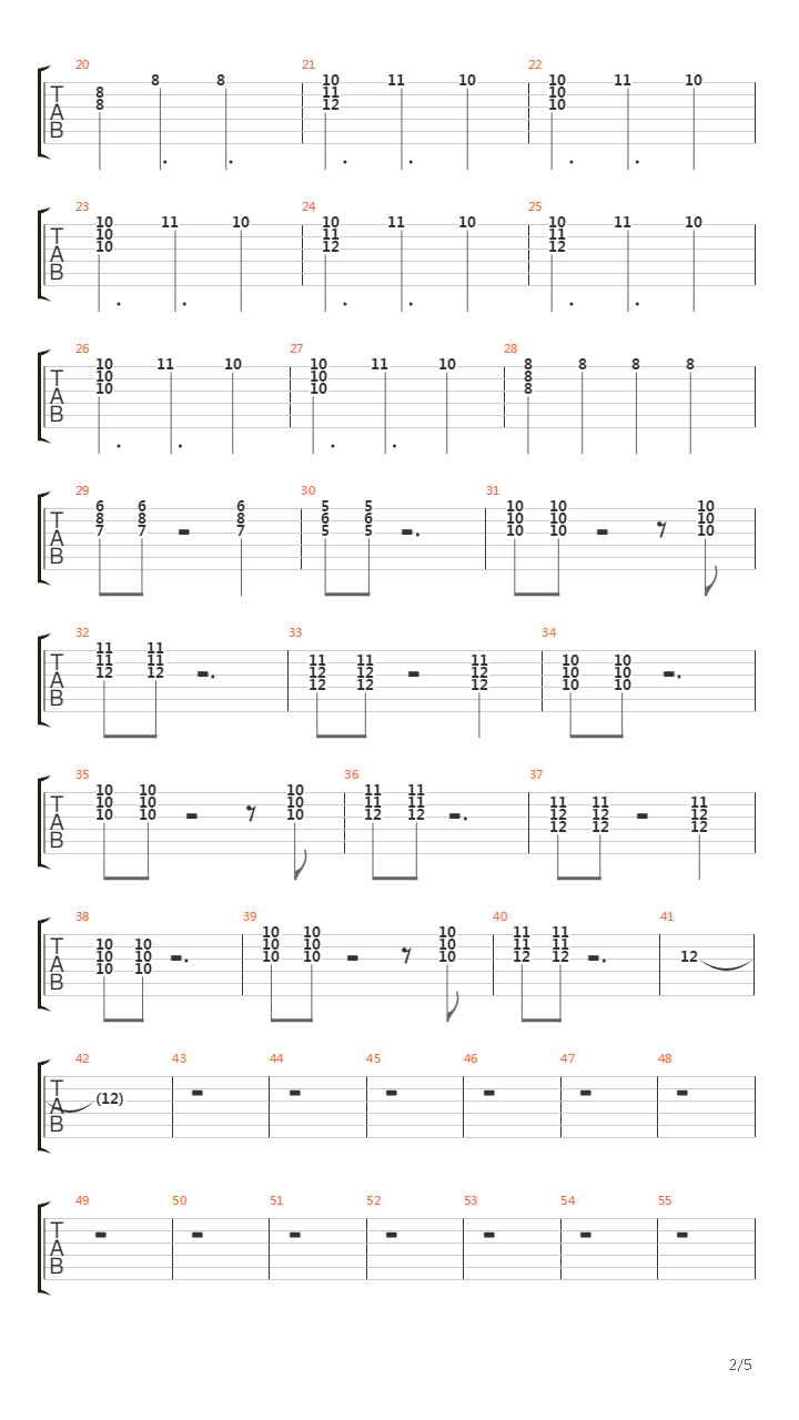 Fan吉他谱