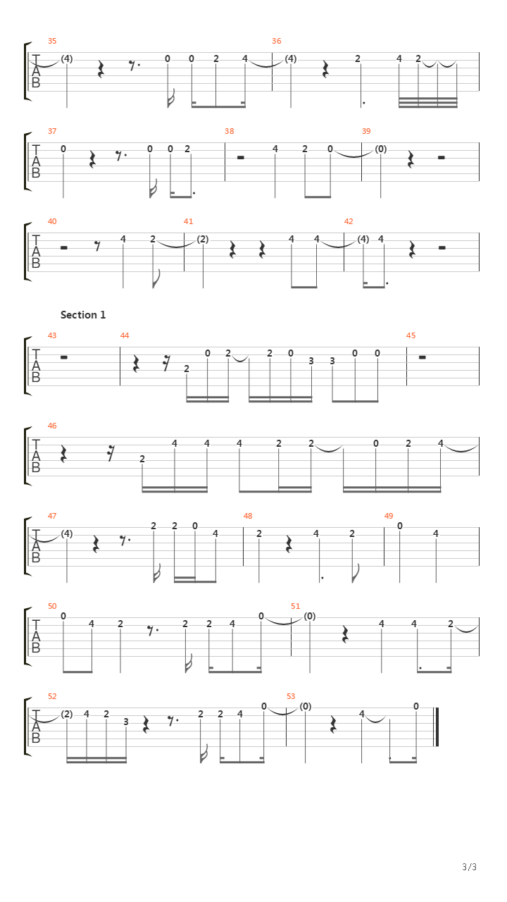 La Peine Maximum吉他谱