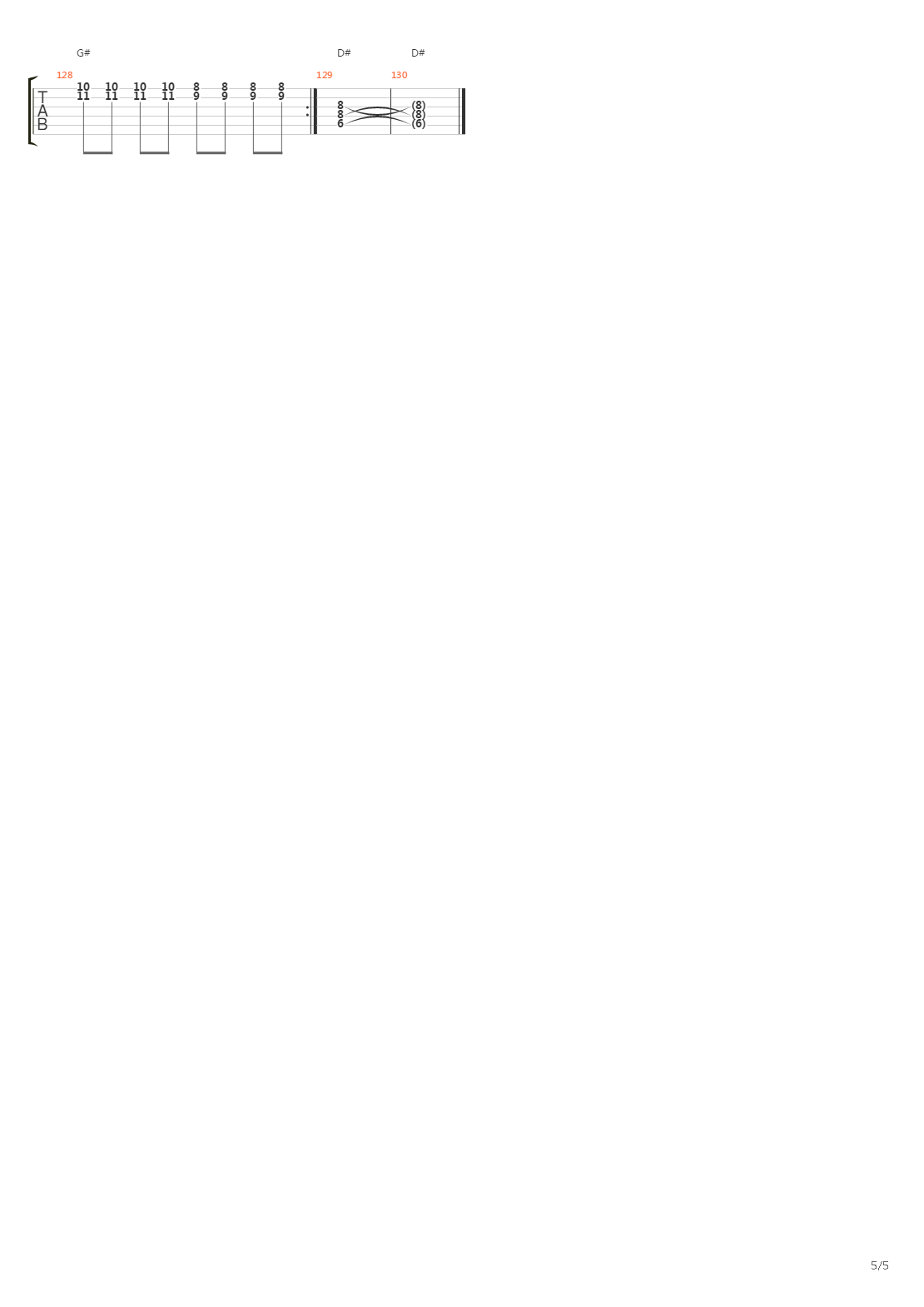 Mourir Demain吉他谱