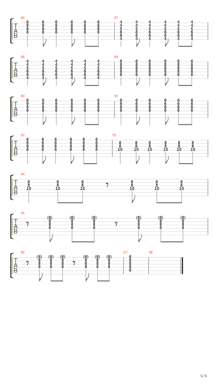 Mourir Demain吉他谱