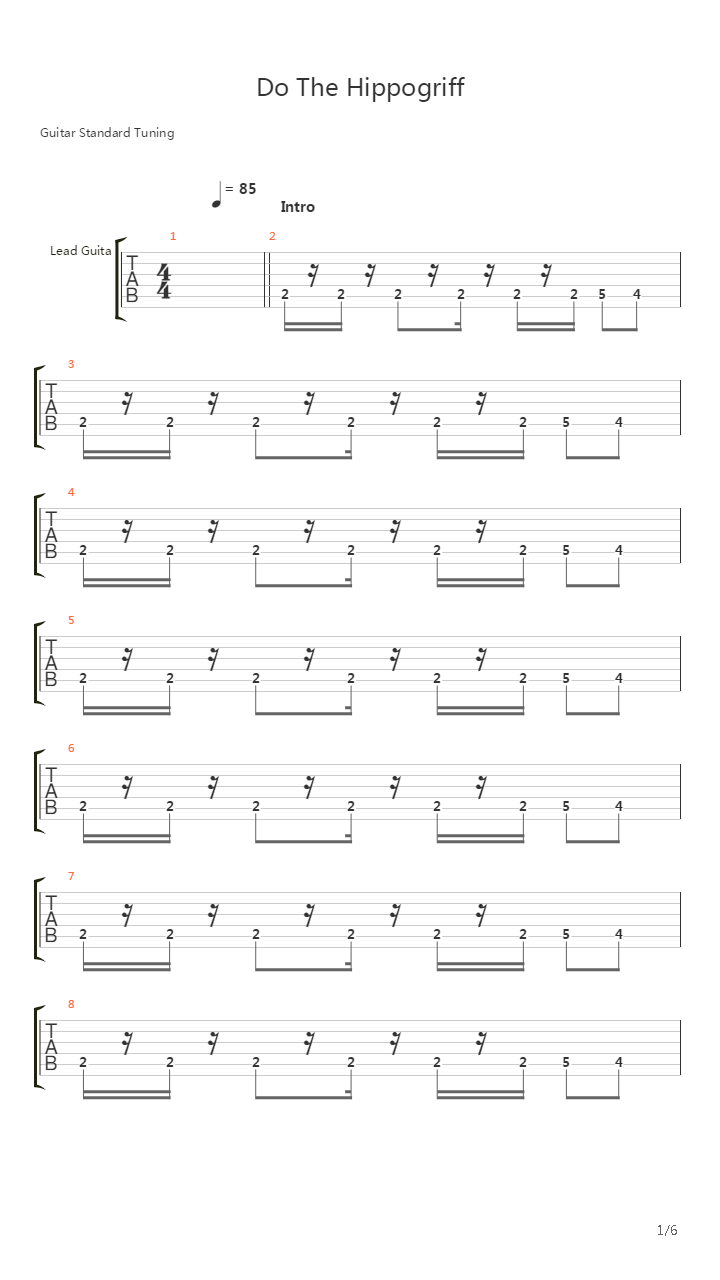 Do The Hippogriff吉他谱