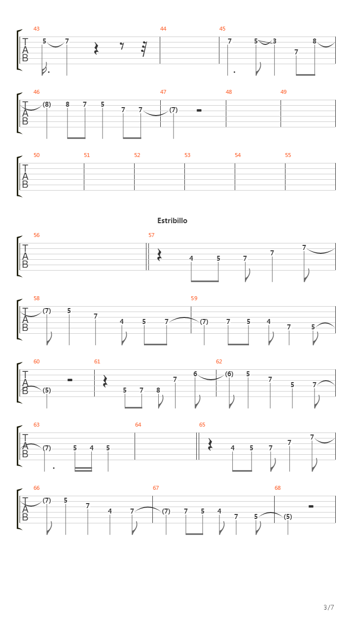 Mientes吉他谱
