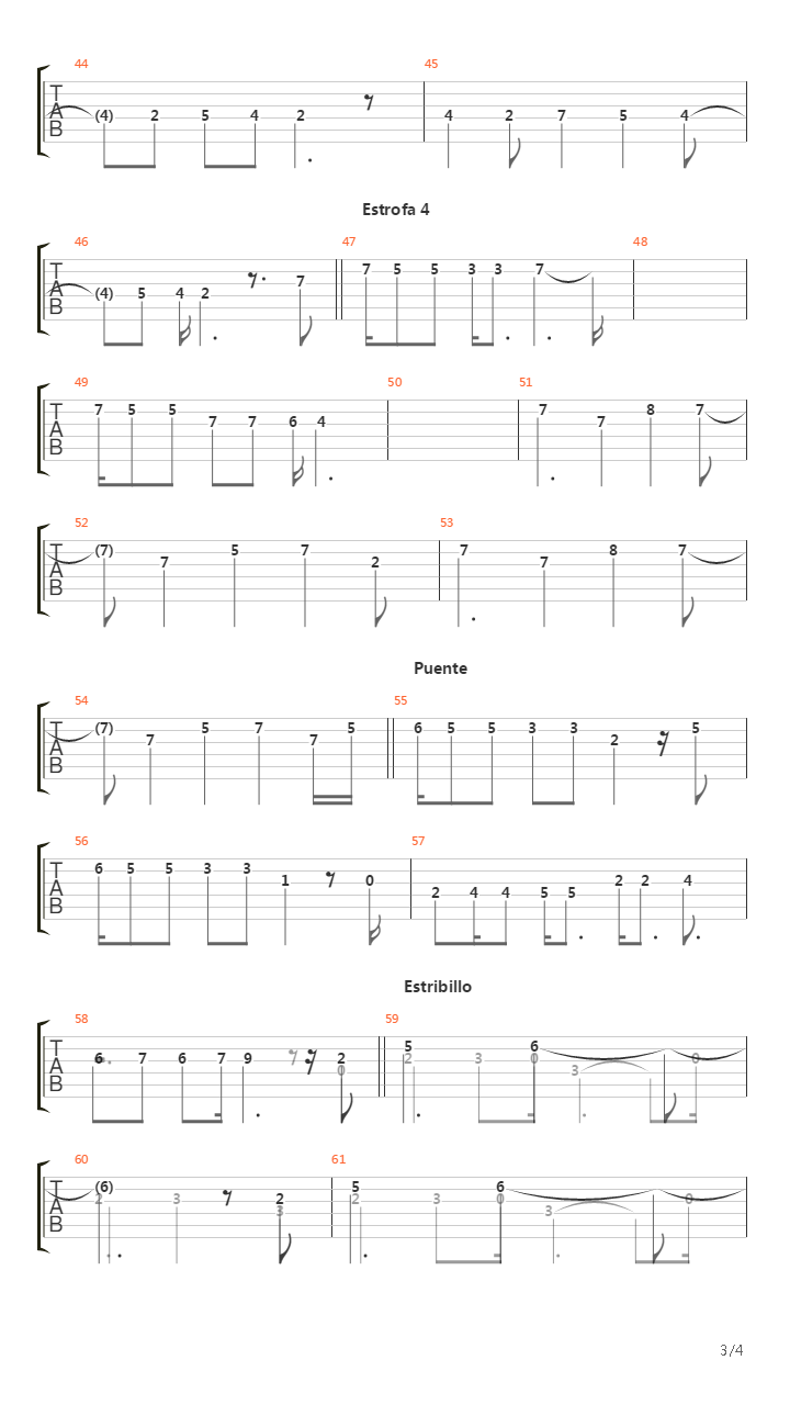 Quebrado吉他谱