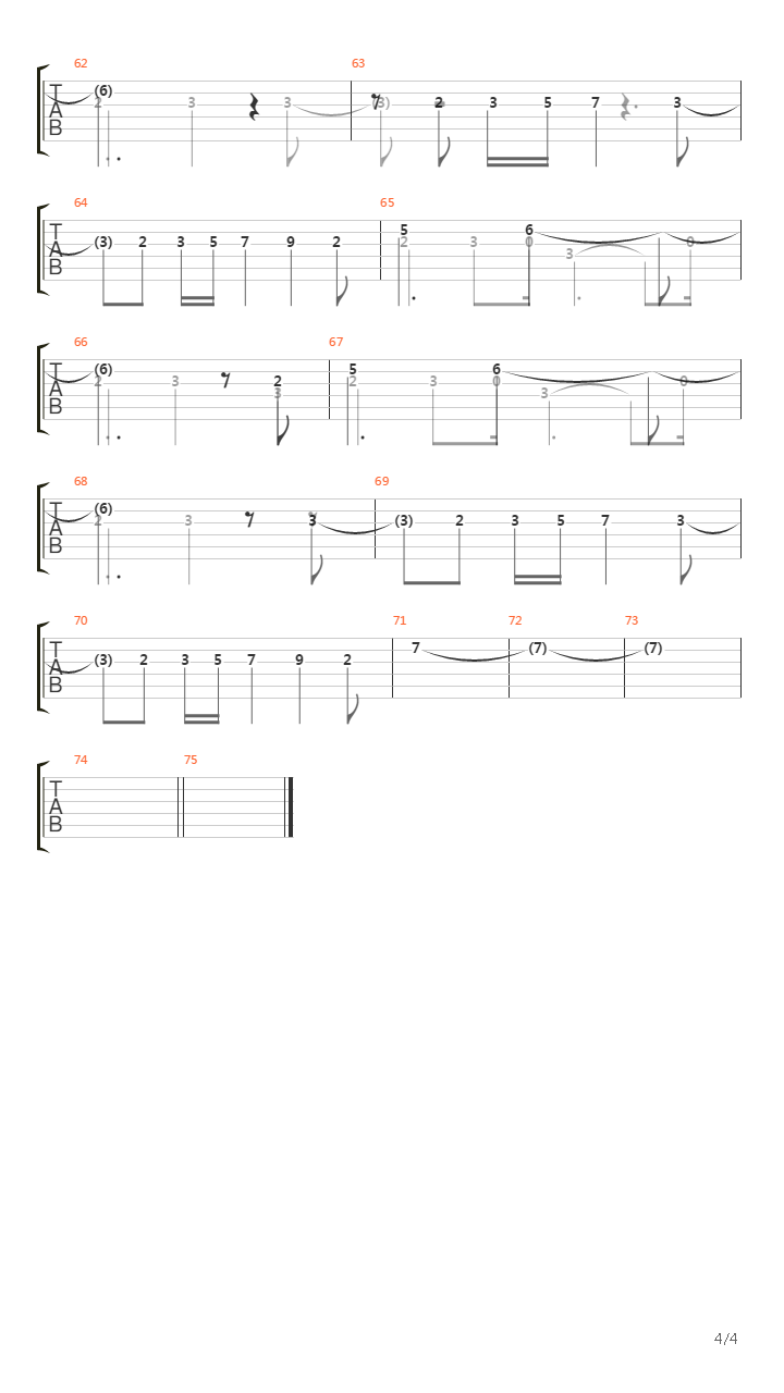 Quebrado吉他谱