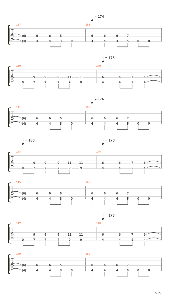 Dead Between The Walls吉他谱