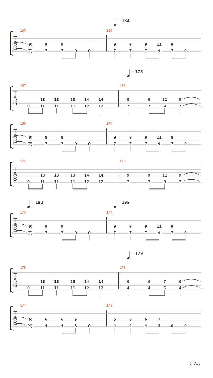 Dead Between The Walls吉他谱