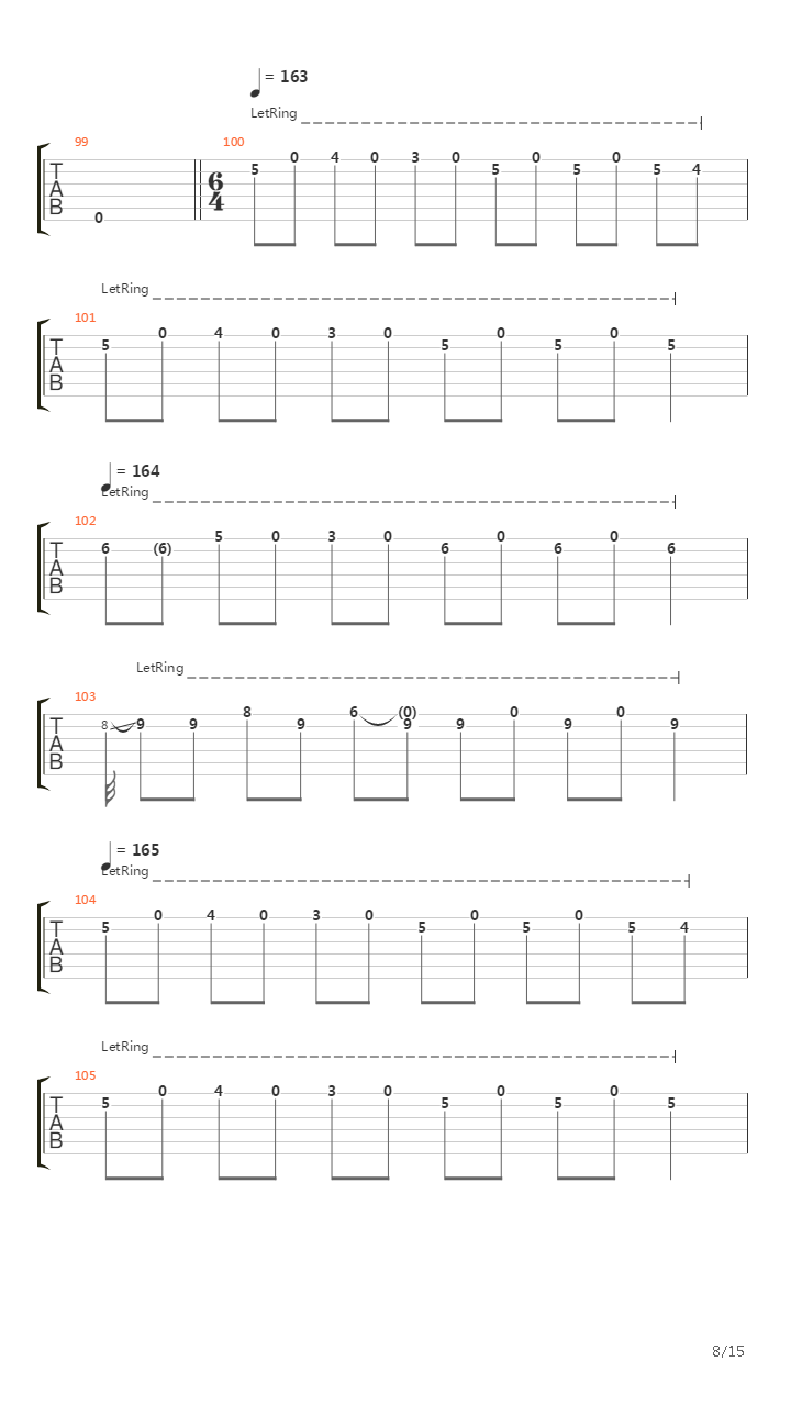 Dead Between The Walls吉他谱