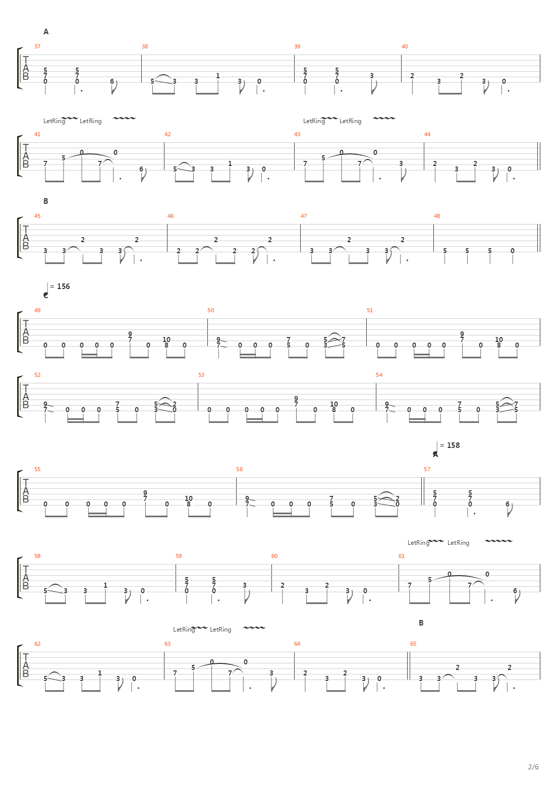 Ephemeral吉他谱