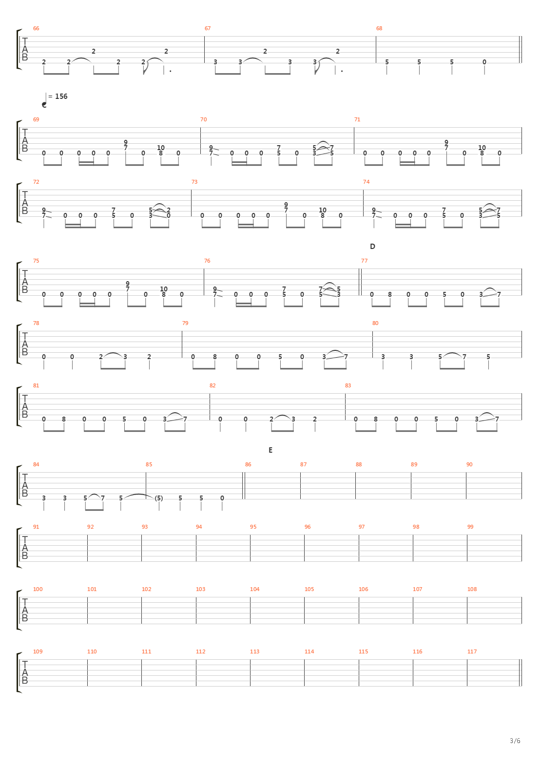 Ephemeral吉他谱