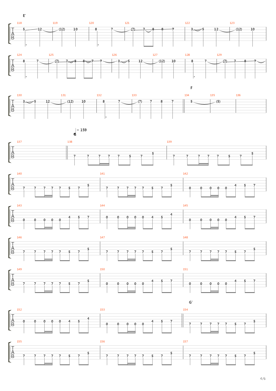 Ephemeral吉他谱