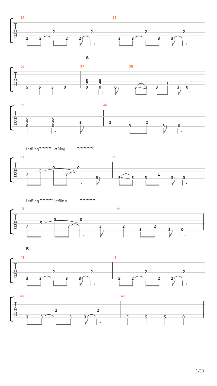 Ephemeral吉他谱