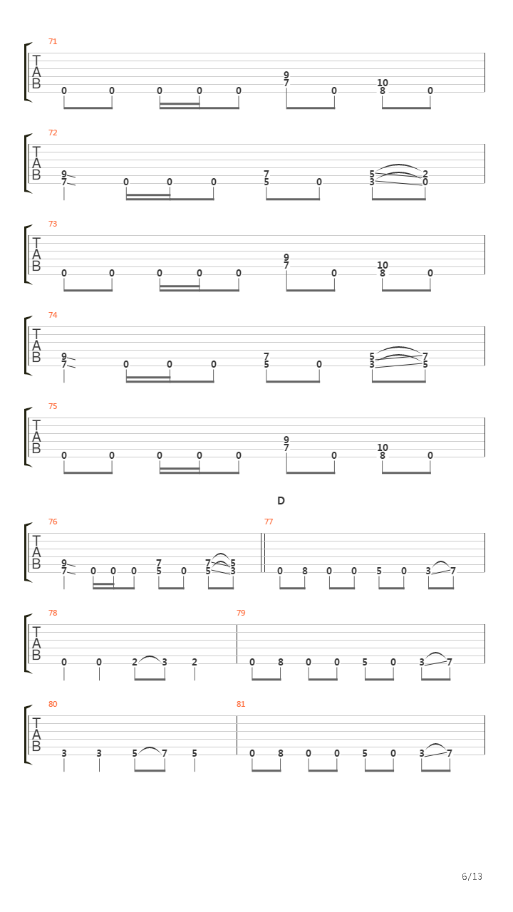 Ephemeral吉他谱