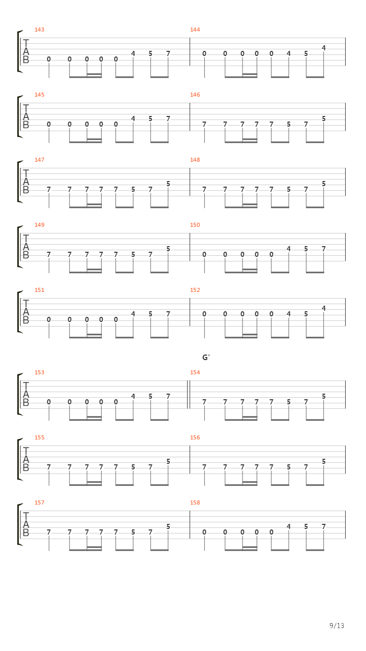 Ephemeral吉他谱