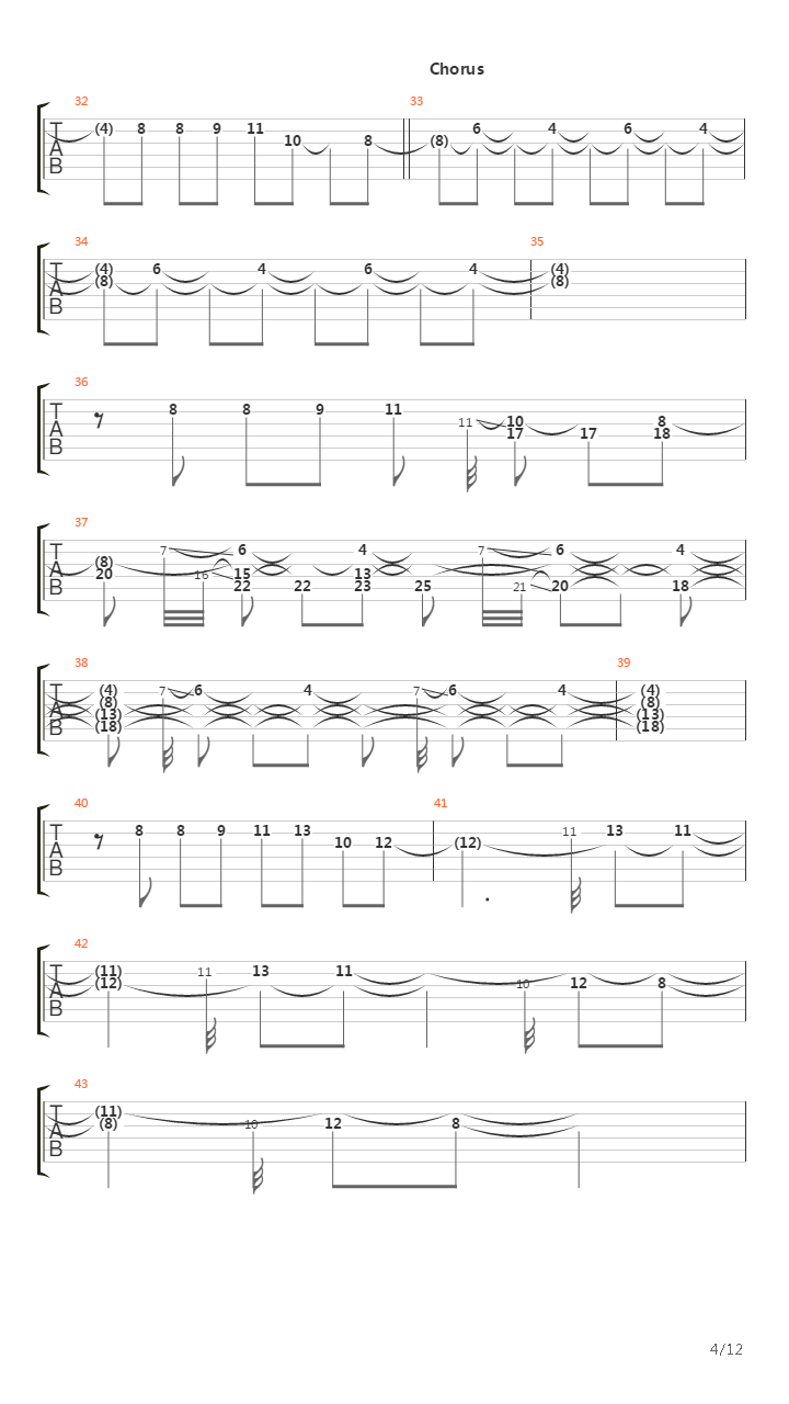 Polyrhythm吉他谱