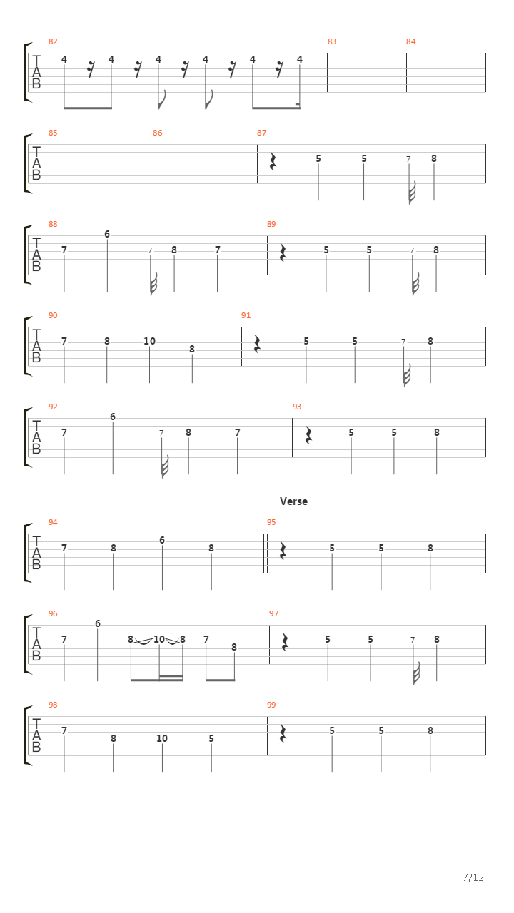 Polyrhythm吉他谱