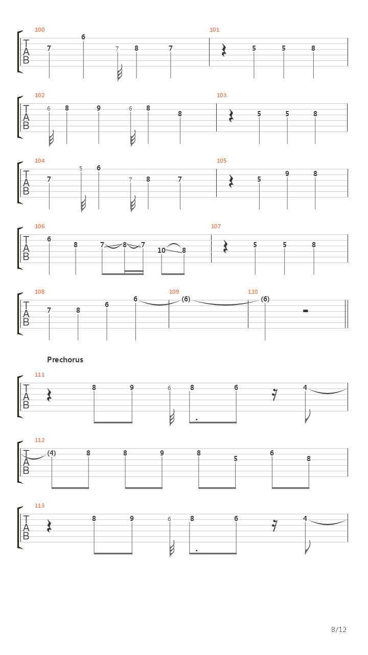 Polyrhythm吉他谱