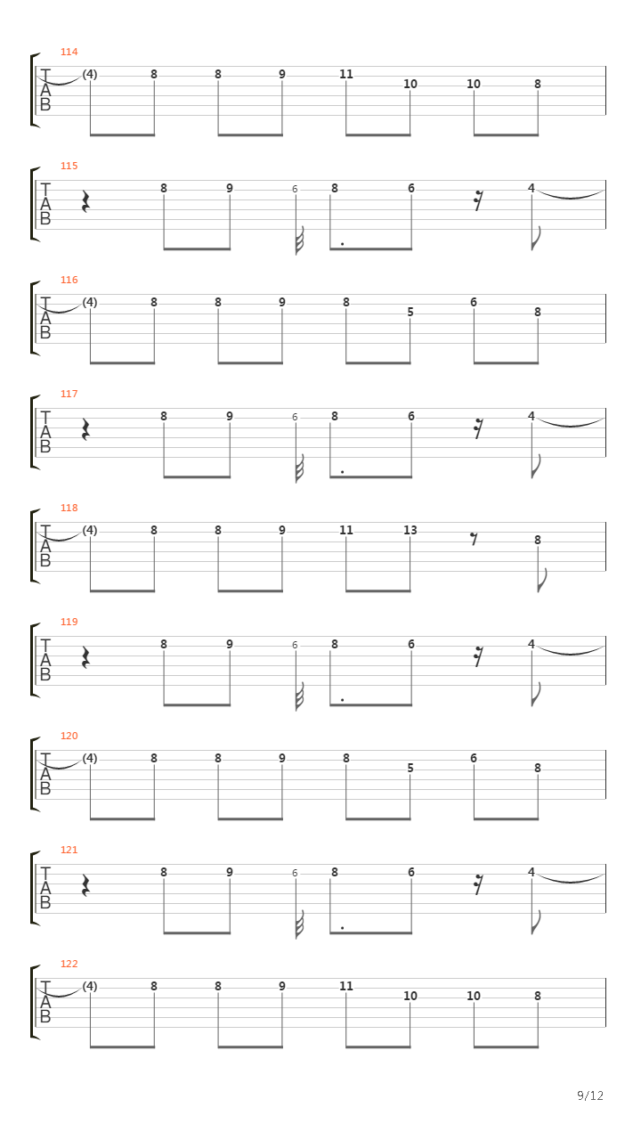 Polyrhythm吉他谱