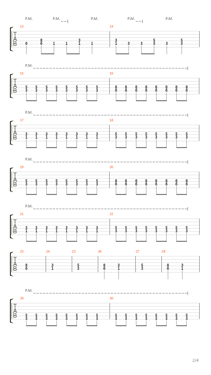 Det Var Da吉他谱