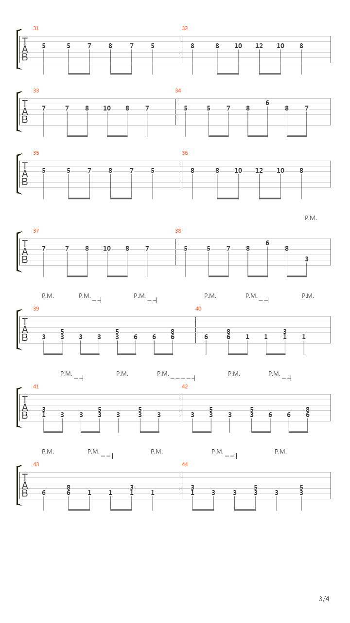 Det Var Da吉他谱