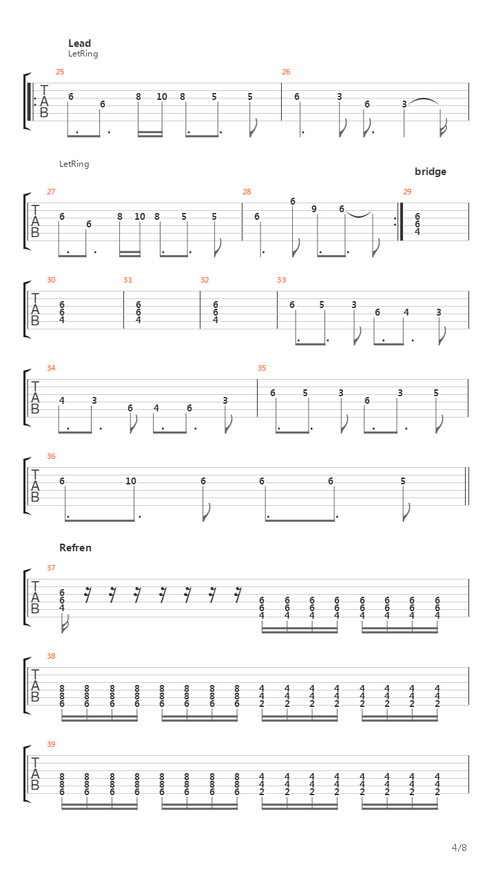 Flame吉他谱