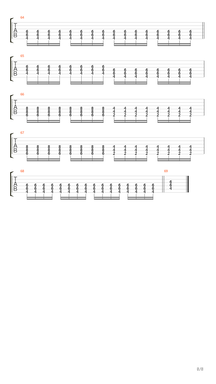 Flame吉他谱