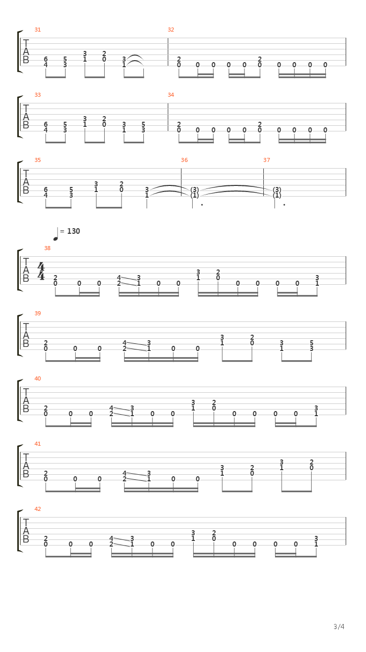 La Cesarienne吉他谱