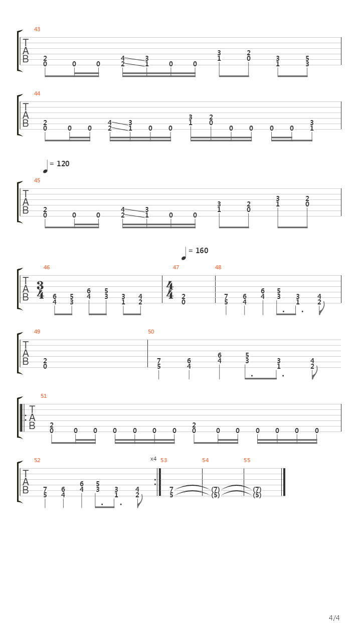 La Cesarienne吉他谱