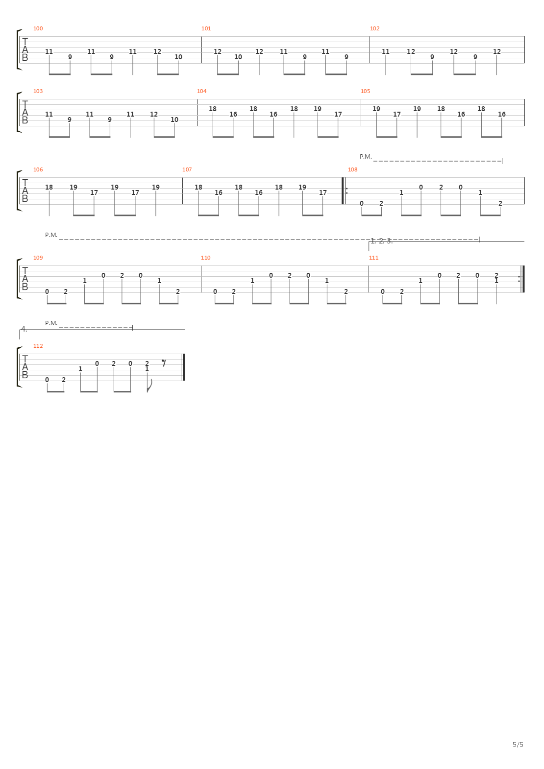 Multiple Beings吉他谱