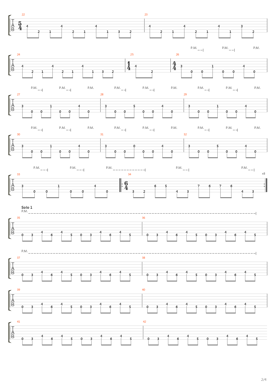 The Level Of Perception吉他谱
