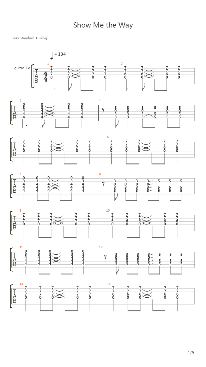 Show Me The吉他谱