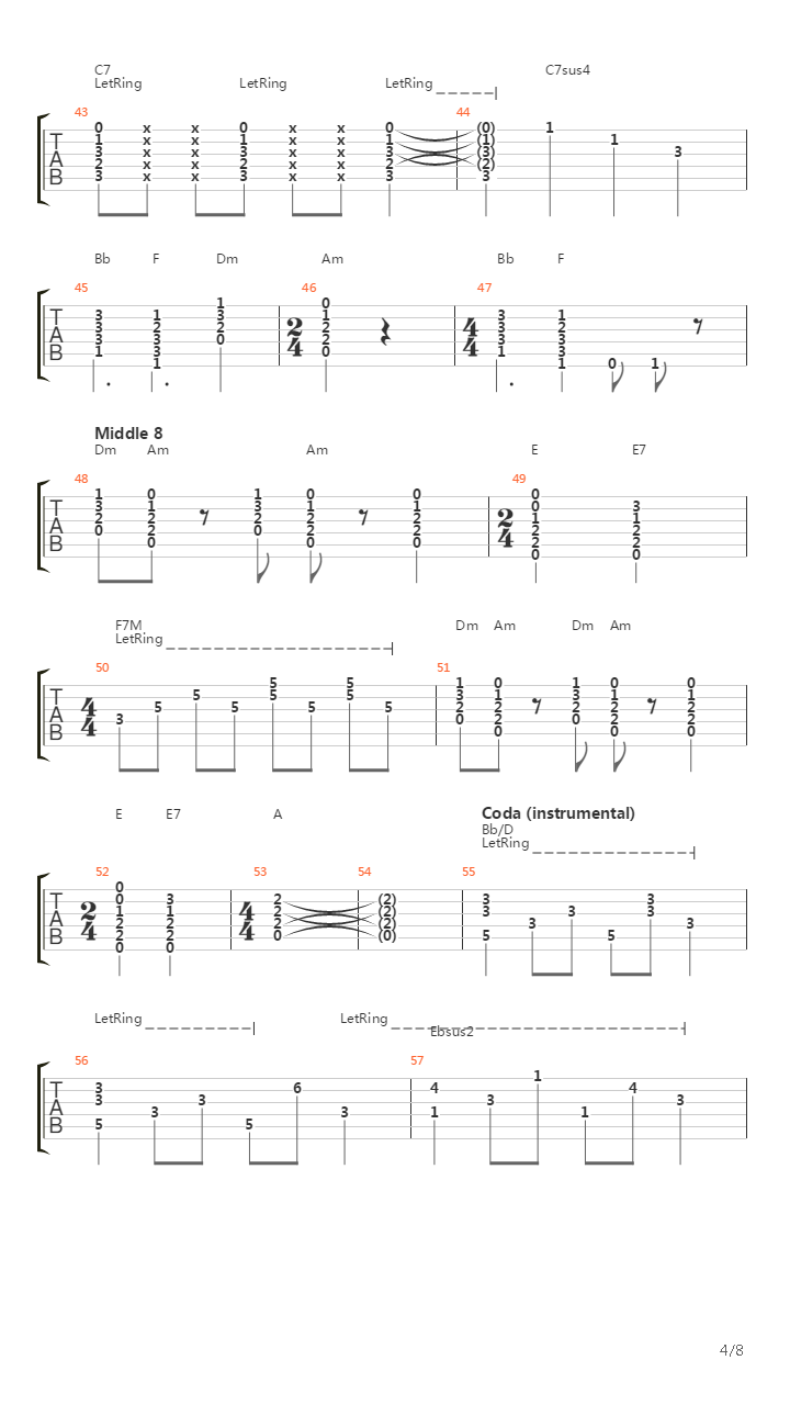 Humdrum吉他谱