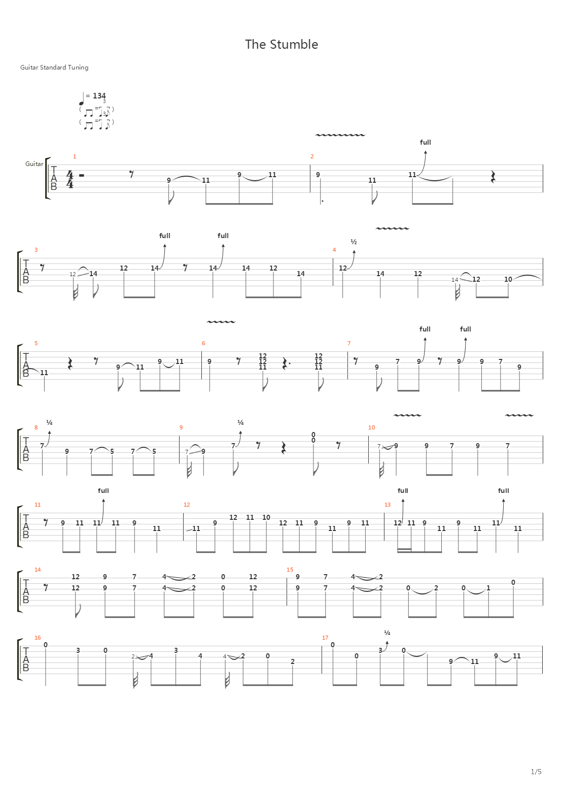 The Stumble吉他谱