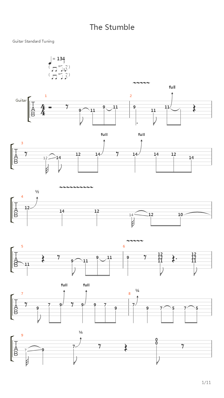 The Stumble吉他谱