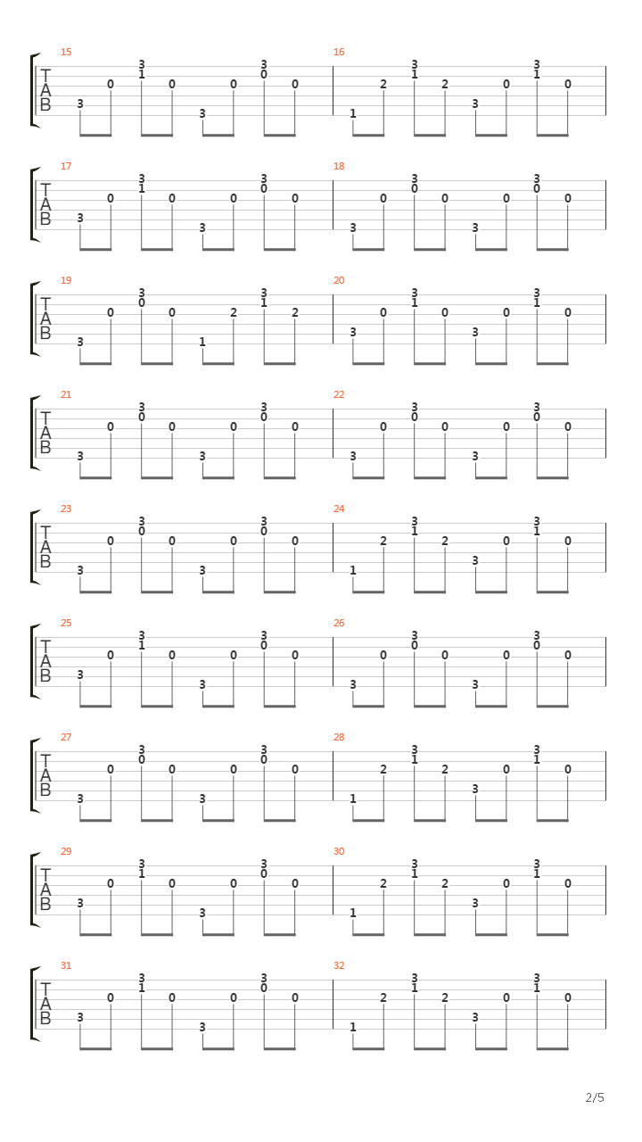 The Coloring Song吉他谱